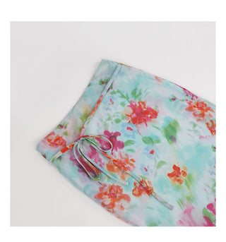 chiffon fishtail skirt