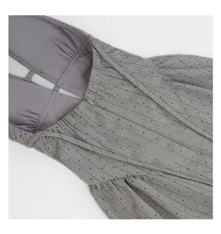 halter backless dress