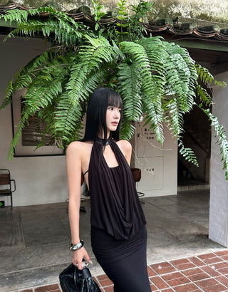 Black lace skirt suit