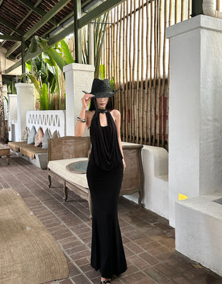 Black lace skirt suit