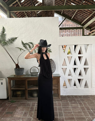 Black lace skirt suit