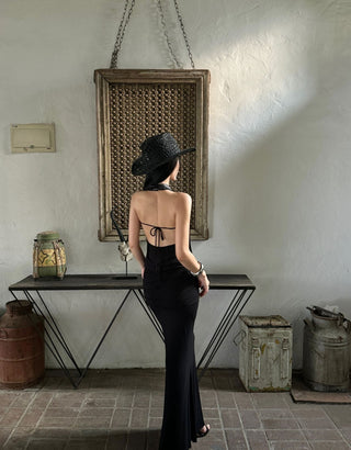 Black lace skirt suit