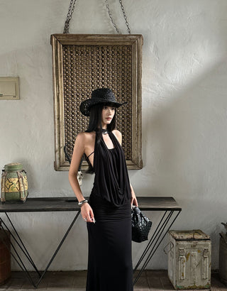 Black lace skirt suit