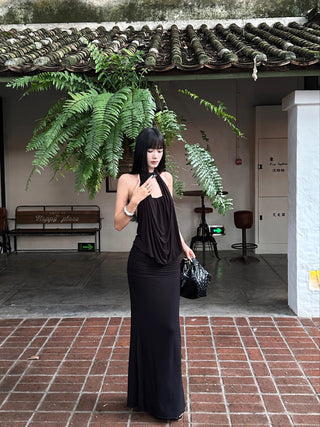 Black lace skirt suit