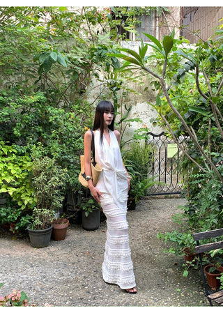 white fishtail skirt 01