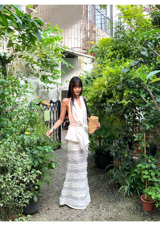 white fishtail skirt 01