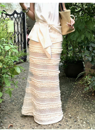 white fishtail skirt 01