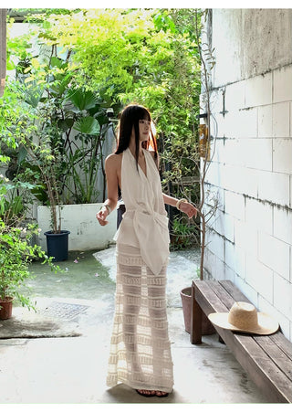 white fishtail skirt 01