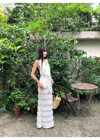 white fishtail skirt 01
