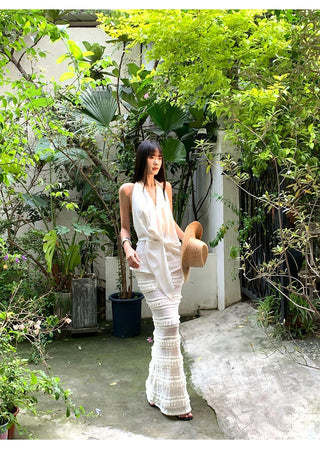 white fishtail skirt 01