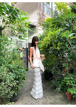 white fishtail skirt 01