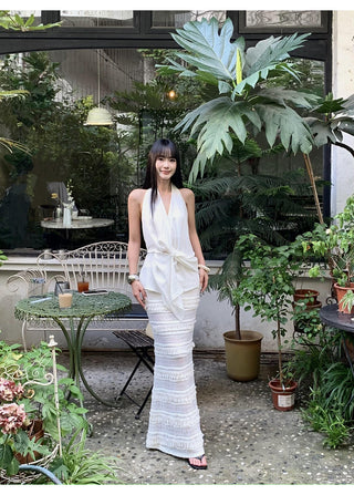white fishtail skirt 01