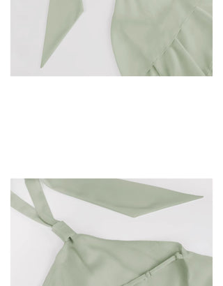 green halter set