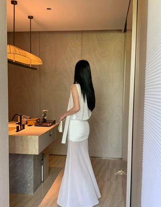 white mesh skirt
