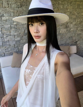 white mesh skirt