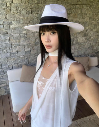 white mesh skirt