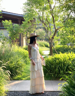 French strap dress