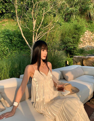 French strap dress