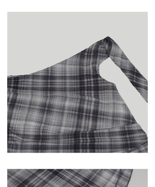 plaid French dress