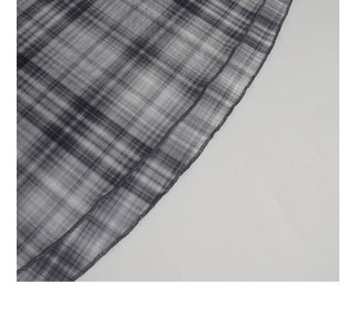 plaid French dress