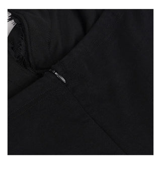 black halter dress