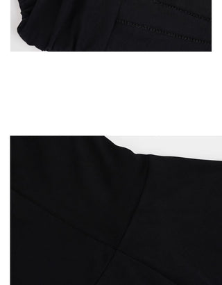 black halter dress