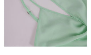 green suspender dress