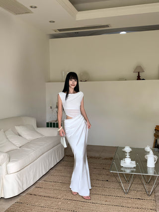 mesh fishtail skirt
