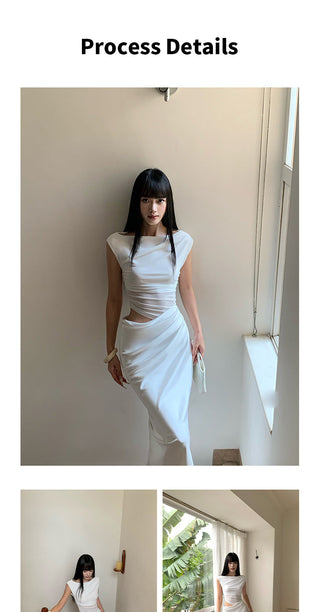 mesh fishtail skirt