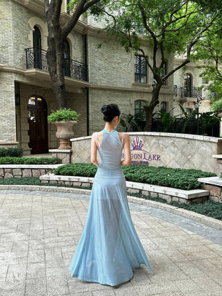 blue striped dress 01