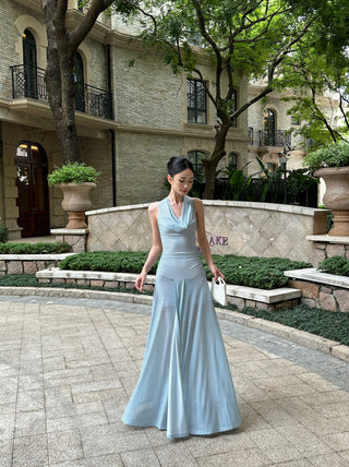 blue striped dress 01