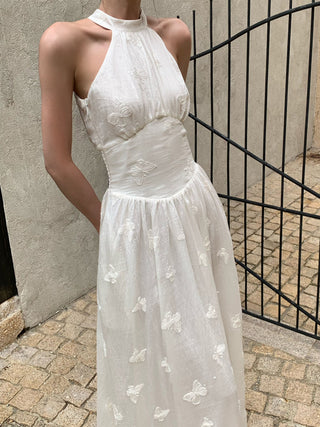 white butterfly dress 01
