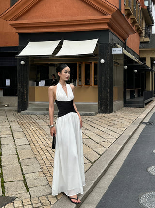 patchwork pleated skirt
