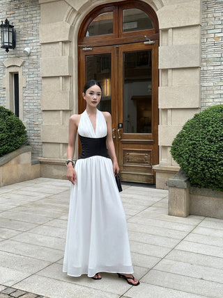 patchwork pleated skirt