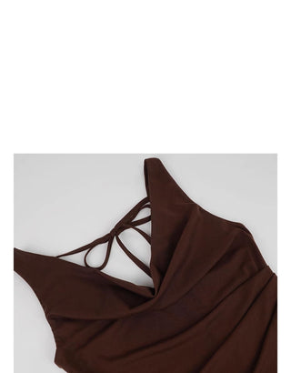 minimalist off-shoulder dress
