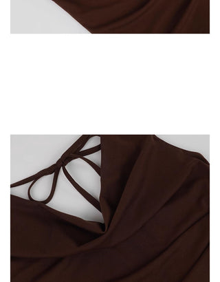 minimalist off-shoulder dress