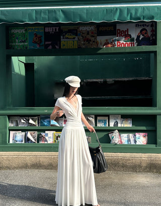 lace V-neck dress