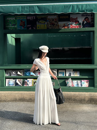 lace V-neck dress