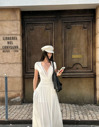 lace V-neck dress