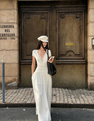 lace V-neck dress