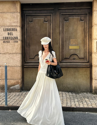 lace V-neck dress