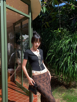 lace fishtail skirt