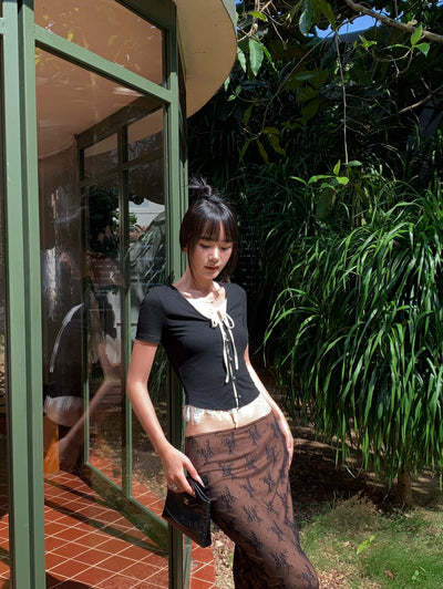 lace fishtail skirt