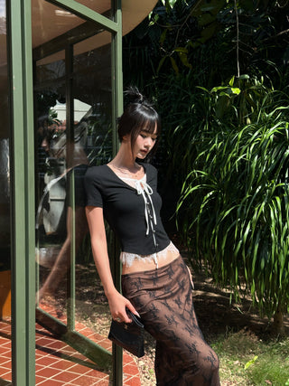 lace fishtail skirt