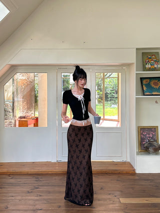 lace fishtail skirt