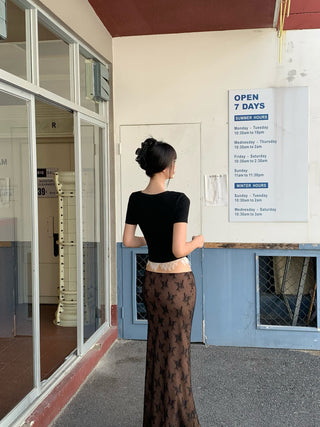 lace fishtail skirt
