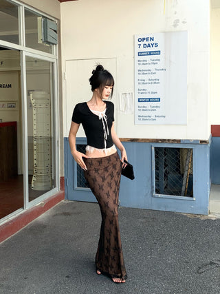lace fishtail skirt