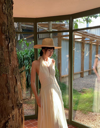 tulle halter dress