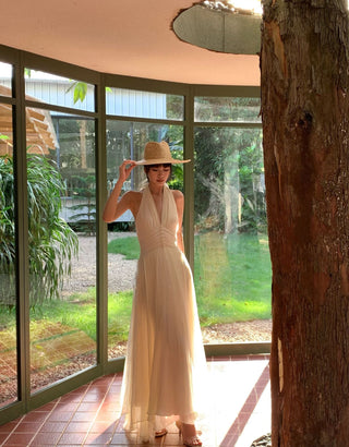 tulle halter dress