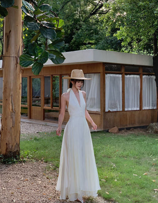 tulle halter dress